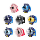 4CH 1/58 Wrist Watch Controlled 5km/h 2.4G RC Small Racing Car (Blue 08)