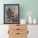 Diamond Painting Kit 5D Special Shaped Rhinestone DIY Color Flowers Craft