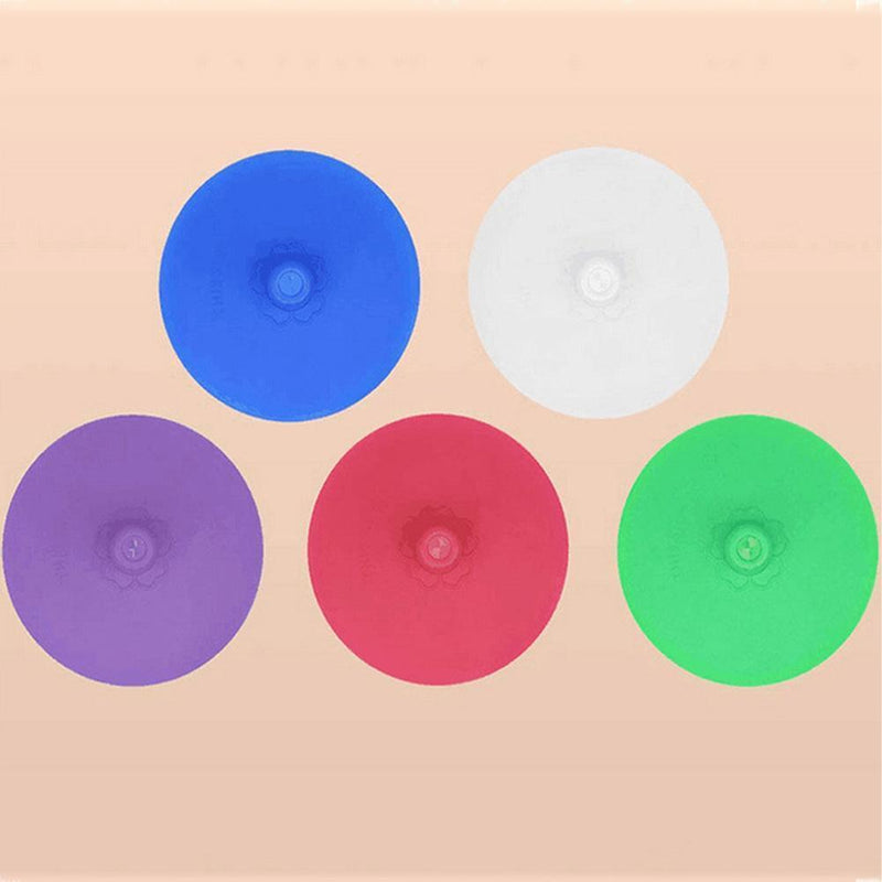 5pcs Wide Mouth Mason Jar Lids Silicone Seal Cover Pickles Cap(Purple)