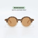 Summer Kids Girl Boys Sunglasses Leopard Children UV400 Eyewear (Beige) Newly