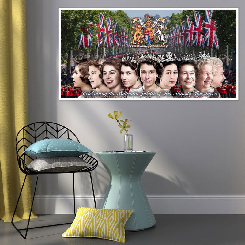 DIY Diamond Painting Kits Full Round Drill Queen Elizabeth II Mosaic Picture Art