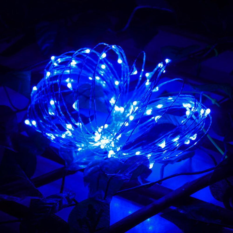 20LED Copper Wire String Lights Holiday Party Decor Lighting (Light Blue