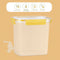 0.92-Gallon Beverage Dispenser with Spigot Leak-Proof for Fridge (Yellow) Newly