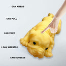 Simulation Soft Dogs Squeeze Ball Puzzle Anti Stress Artifact (Yellow Dog) Newly