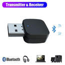 Music Car Wireless Adapter Bluetooth 5.0 3.5mm Jack Audio Transmitter Receiver