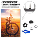 VXM 2pcs/Set MTB Bike Schrader Presta Valve Wheel Converter Nut Rim (Black)