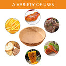 #A 100pcs Air Fryer Paper Liner Disposable Non-stick Oil-absorbing for Microwave