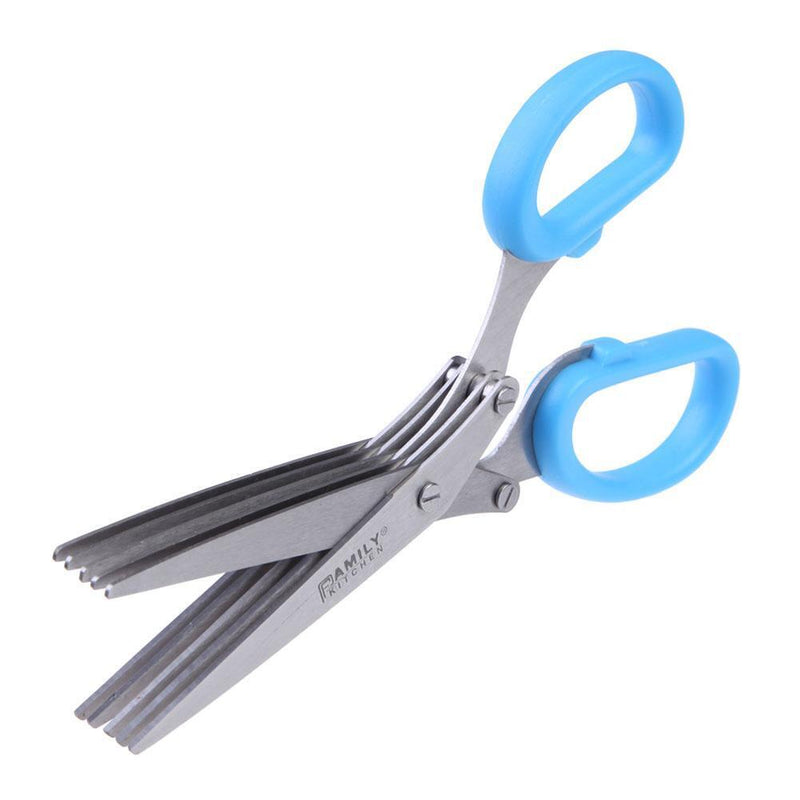 Scissors Stainless Steel 5 Blade Sharp Cut Sharp Kitchen Tool Snips