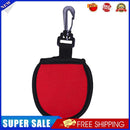 Portable Golf Ball Wiping Bag Neoprene Durable Golf Protector Cover (Red)