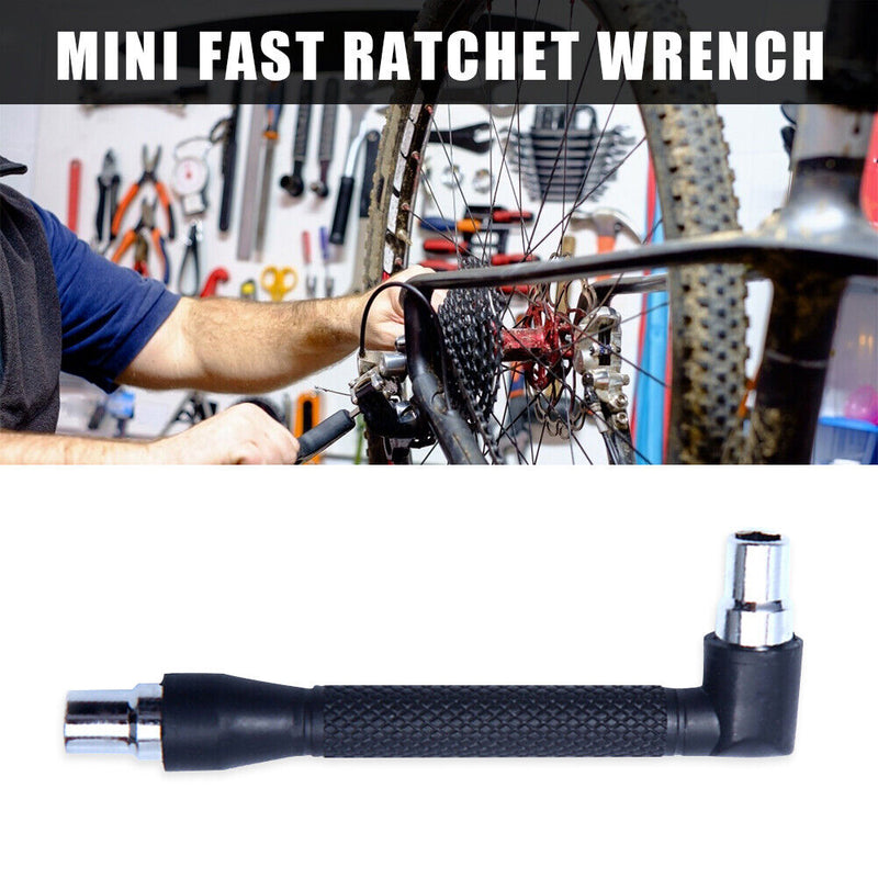 L-shaped Angle Two End Magnetic Steel Socket Wrench 1/4 Screwdriver Bit Hol