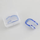 Soft Silicone Swimming Earplugs Nose Clip Diving Surfing Nose Clips (Blue) Newly