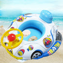 Inflatable Car Steering Wheel Boat Baby Circle Seat Ring Water Toys Random Newly