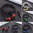 Mobile Phone Wired Earpiece Stereo HiFi Headphone 3.5mm Earbuds In-Ear Earphone