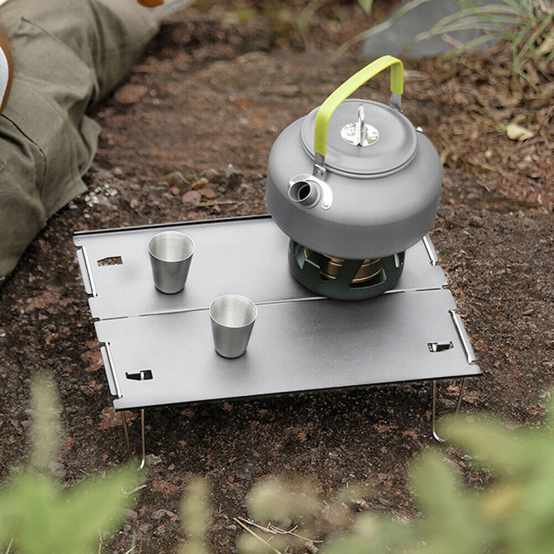 Aluminum Alloy Barbecue Grill Outdoor Camping Picnic Cooking Mini Desk Tools