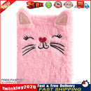 Cartoon Cat Plush Notebook Fluffy Daily Planner Journal Book (Pink) Newly