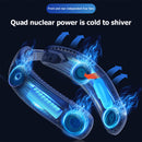 #A Bladeless Hanging Neck Fan Foldable Rechargeable Turbo Cooler for Summer Cool