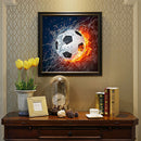 Football Water And Fire Diamond Painting Kits Full Round Drill Home Wall Decor
