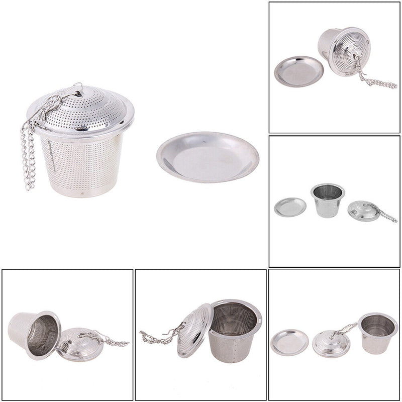 Stainless Steel Tea Infuser Loose Leaf Tea Strainer Herbal Spice Filter Newly