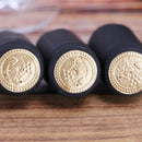 250pcs Pro Wine Bottle Heat Shrink Capsules Caps Bottle Shrink Film (Black)