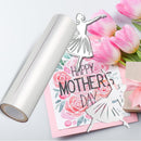 5m Heat Activated Foils Printing Paper Holographic DIY Craft for Clothes Words