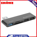 For Computer PC USB 3.0 HUB Converter Dock 3 USB 3.0 SD TF Card Reader Splitter