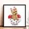 Part Drill Special Shaped DIY Cup Dog Rhinestones Picture 5D Diamond Painting