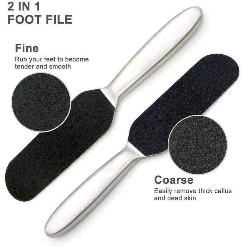 Steel Foot Files Pedicure Callus Feet Rasp Replacement Pads L6Z2