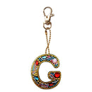 DIY Key Chain Diamond Painting Letters Women Bag Keyring Pendant Gift (G) Newly