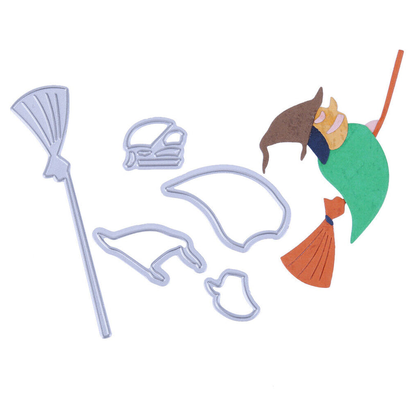 Snowvirtuos Witch DIY Metal Stencil Scrapbook Crafts Embroidery Cutting St