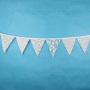 12 Flags 3.2mt Pointed Flowers Pencil Flags Bunting Wedding Home Festival Part