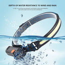 LED Headlamp Rechargeable Wave Motion Sensor Headlight Camping Torch Flashlight