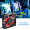 Computer Case 80mm Fan 3Pin+4Pin Radiator Cooler 12V Chassis Water Cooling Fans