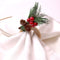 Wooden Napkin Ring Handicraft Pine Cones Napkin Holder Christmas Napkin Rings