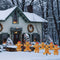 Christmas Yard Signs 16pcs Gingerbread Man Lawn Sign Decorations with 32 Stakes
