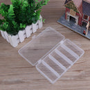 Multifunctional High Strength 5 Compartment Storage Case Box Transparent Visible PVC A