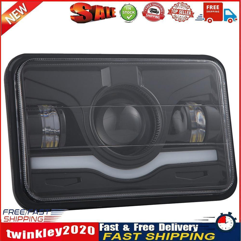 4x6 inch 150W LED Headlight Hi-Lo Red DRL Sealed Beam for Car Truck SUV Newly