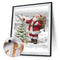 DIY Canvas Paint By Numbers Set Oil Hand Painted Santa Claus Drawing Kit Craft