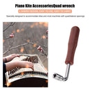 Wood Handle Piano Tuning Hammer Tip String Pin Wrench Tuner Spanner Repair