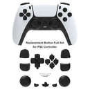 For DualSense Replacement Button Full Set for PS5 Controller Parts (Black)