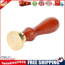 Retro Plant Pattern Wax Seal Stamps Wood Handle Sealing Wax DIY Crafts (06)