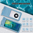 Waterproof Case Swimming Underwater Mobile Phone Pouch Bag (Grey Blue) Newly