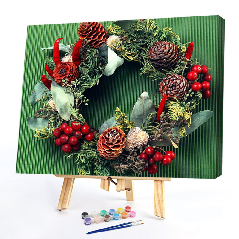 Christmas decorations 50x40cm Oil Paint By Numbers Picture DIY