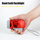 LED Hand Pressing Dynamo Flashlight Lamp Portable Hand Crank Torch (Red) Newly