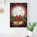 Special Shaped Rhinestones Picture DIY Merry Christmas Card 5D Diamond Painting