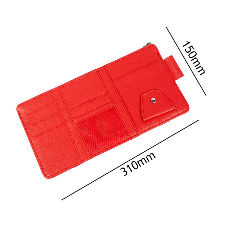 Car Card Organizer Large-capacity Multi-function Auto Sun Visor Storage Pouch