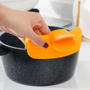 Silicone Soup Diversion Duckbill Drain Anti Spill Liquid Dispenser (Yellow)