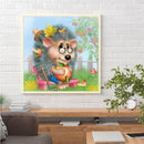 Diamond Painting Kit Hedgehog Full Round Rhinestone Wall Picture