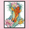 Part Embroidery Carp Flower Printed Cross Stitch Cotton 2-Beach 14CT Needlework