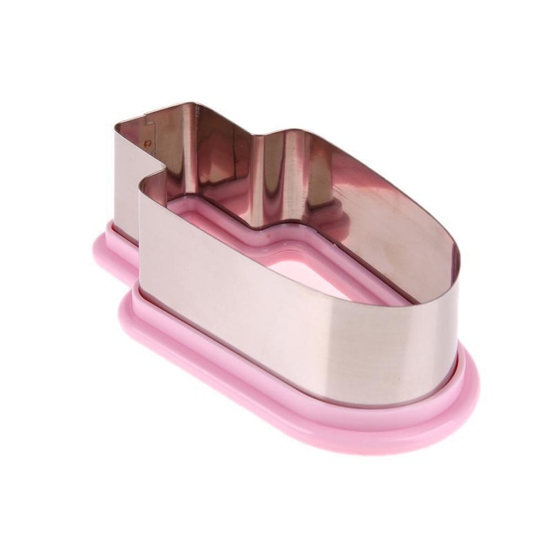 Stainless Steel Creative Ice-lolly Shape Watermelon Cutter Spoon Mode Pink