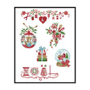 Full Cross Stitch Cotton 14CT Printed Christmas Needle Handmade Craft Kit